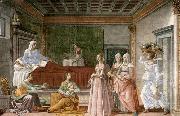 Domenico Ghirlandaio Birth of St John the Baptist oil painting artist